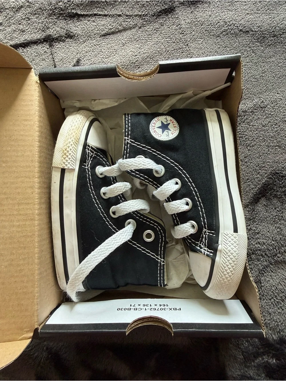 Converse Kids Black & White High-Top Sneakers